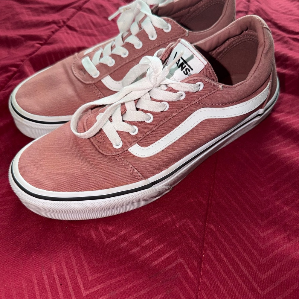Vans Old Skool Rose Canvas Sneakers with White Stripe